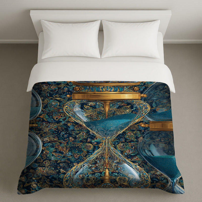 Housse de couette sablier Art Deco, Lit simple