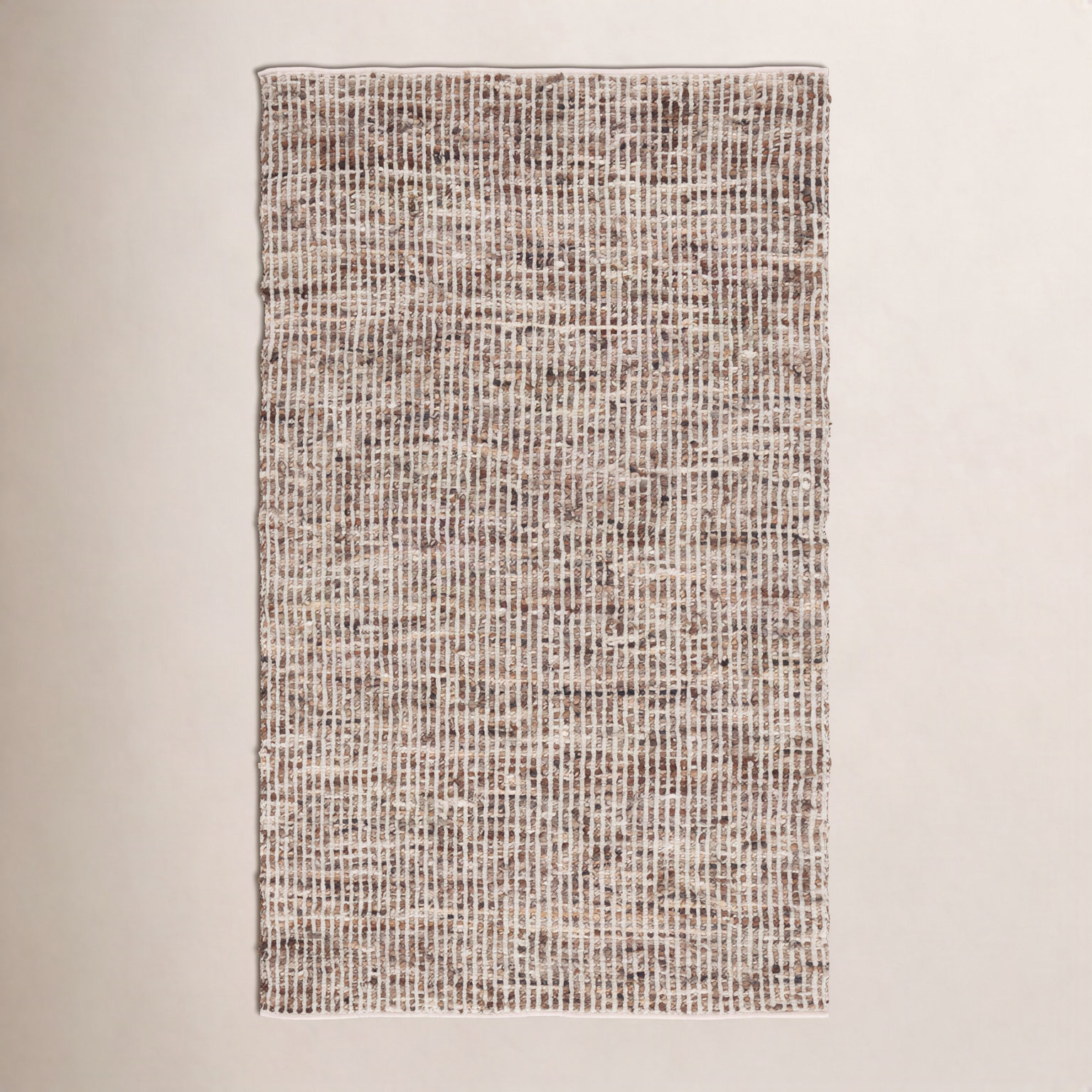Murdock Ivory Taupe Jute Rug, Rectangle 4' x 6'