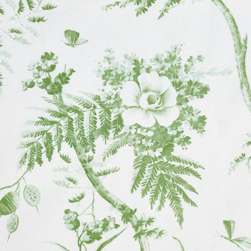 Tissu 100% coton Toile de La Prairie, Vert