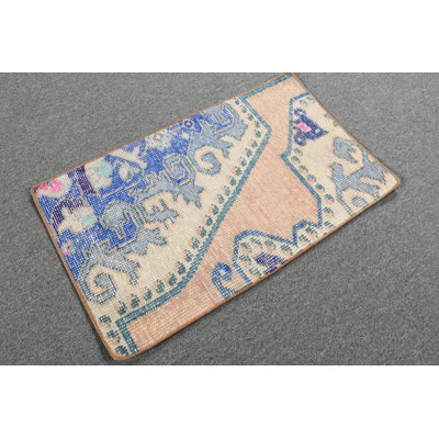 Vintage Turkish Handwoven Rug: An Antique Floor Decor From the Midcentury Modern Era