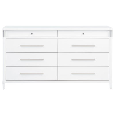 Gracemont 8-Drawer Bedroom Dresser Cabinet White