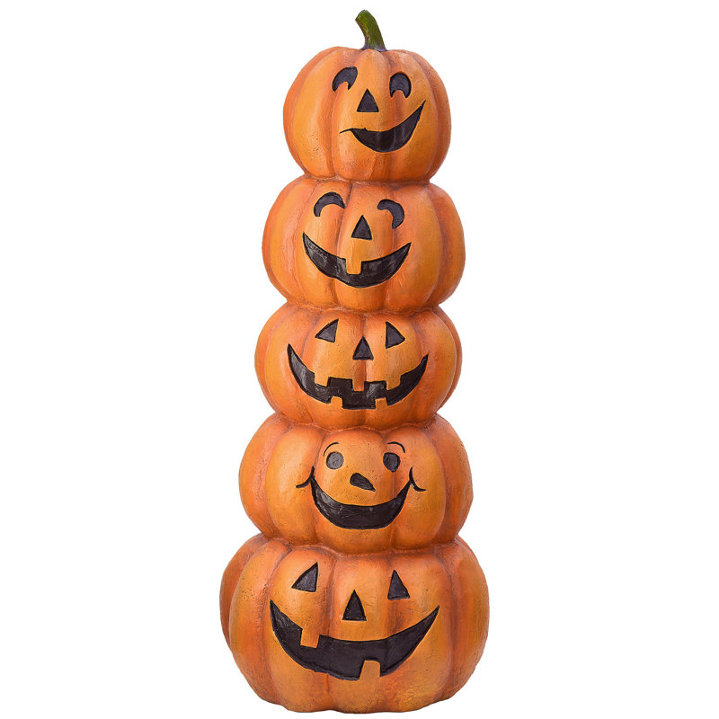 Joyeux Jack-O-Lantern empilés