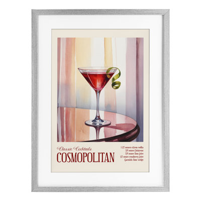 Cosmopolitan sur table réfléchissante, reproduction sous verre, design par Andreas Magnusson