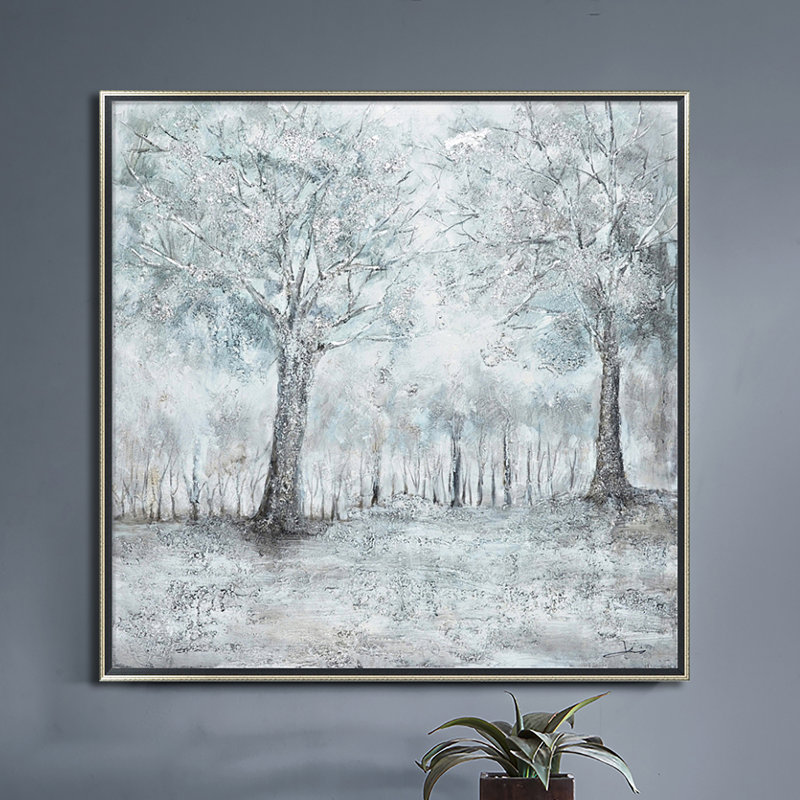 « snowy forrest », reproduction d’art sur toile