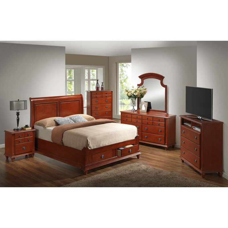 Penncross 37'' W 3 - Drawer Dresser, Cherry
