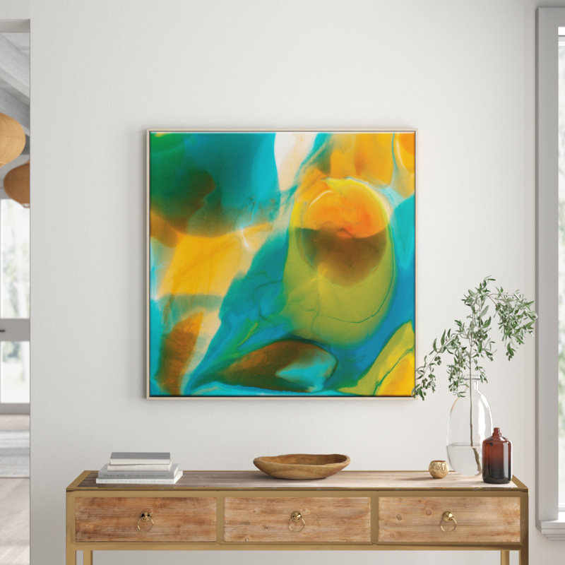 Flow 20 by Chalie MacRae - Print on Canvas, 76cm H x 76cm W, Timber