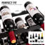 12 Bottle Wine Bottle Rack Black