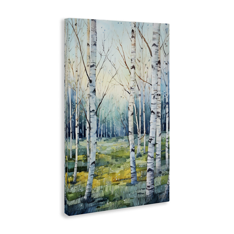 «Summer Birch Forest» par Roozbeh Bahramali, H 24 po x l 16 po