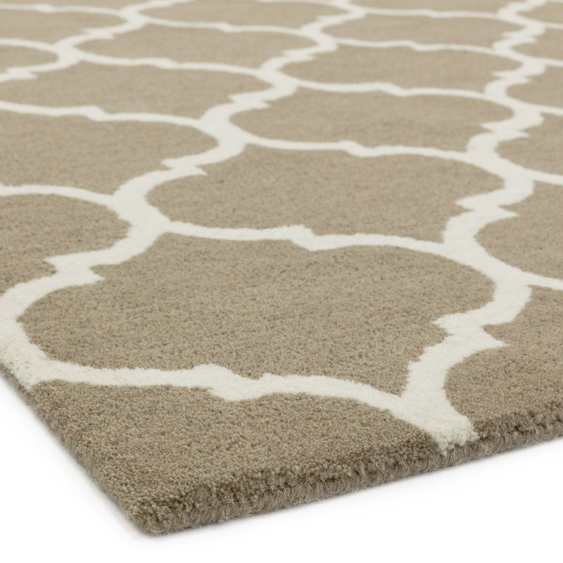 Reina Geometric Wool Hand Woven Area Rug, Rectangle 80 x 150cm
