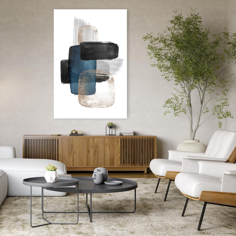 Art contemporain, art abstrait, H 48 po x l 32 po