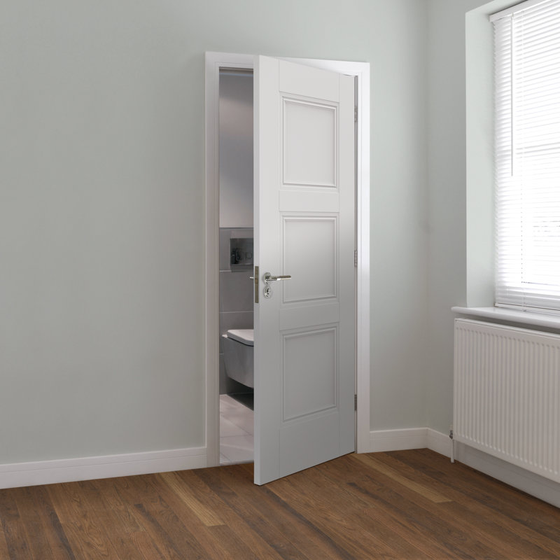 Catton Fire Door Primed, 198.1cm H x 61cm W x 4.4cm D