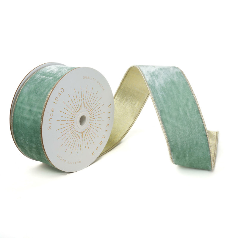 Ruban de velours, H 0,2 po x l 360 po x P 2,5 po, Bleu clair