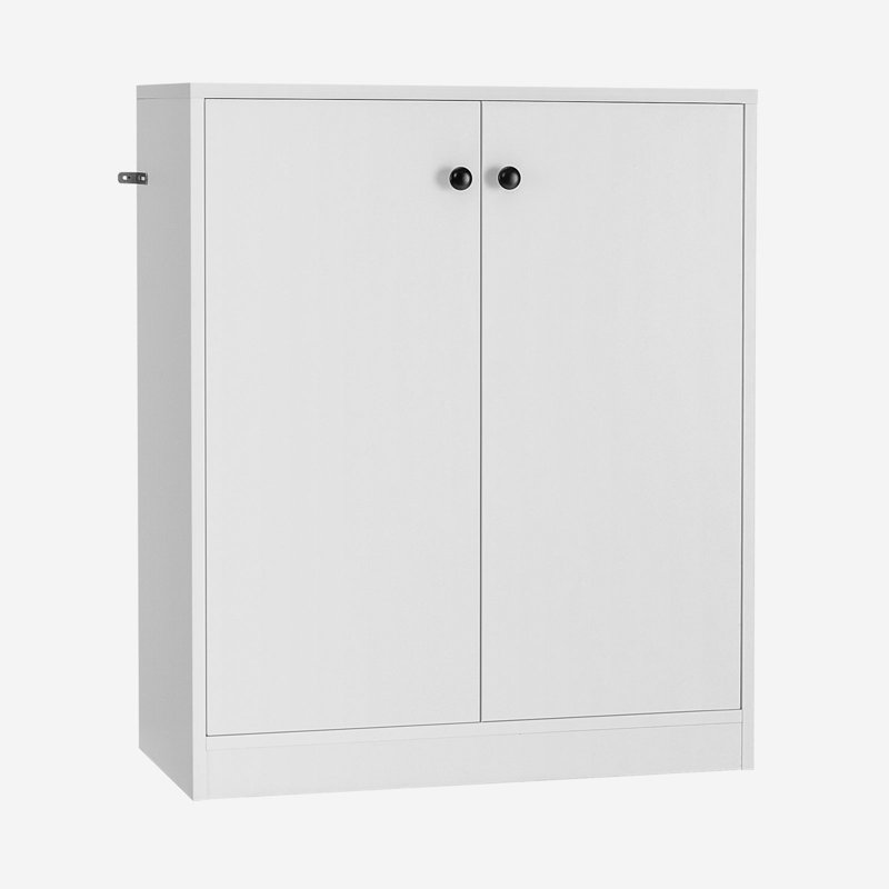 Navjeevan Rectangle Accent Cabinet, White