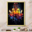 Luminaire élégant en cristal jaune - lustre-1192056166-1192056162