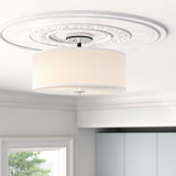 Onion Creek Fabric Semi Flush Mount