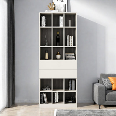 Bibliothèque de rangement de style italien de luxe légère