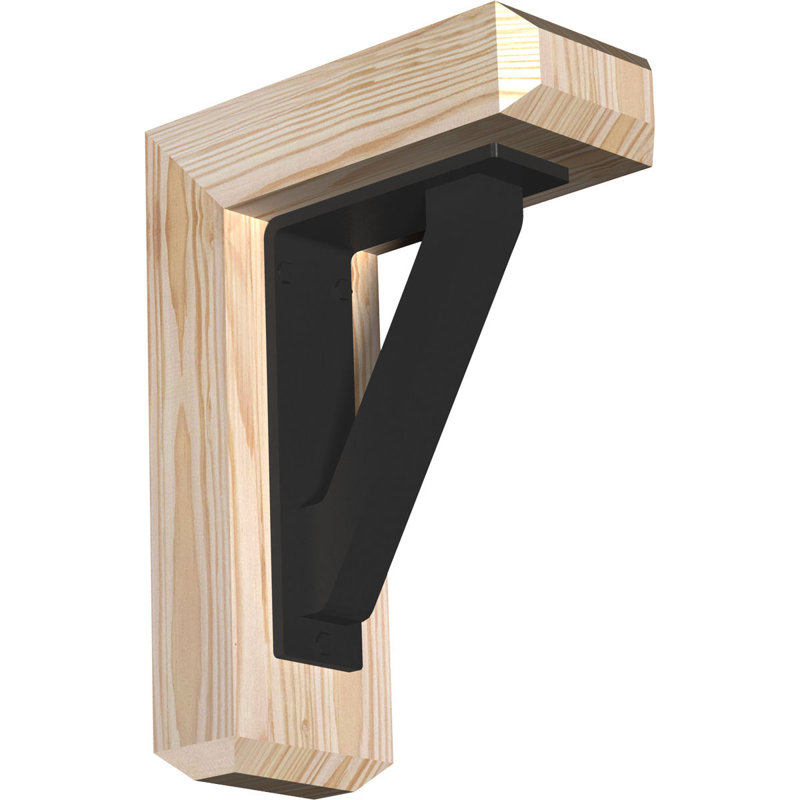 Support traditionnel en fer à repasser triple 4 po Craftsman, H 23 po x P 20 po, Sapin de Douglas l 3 1/2 po x T 4 po (lisse)