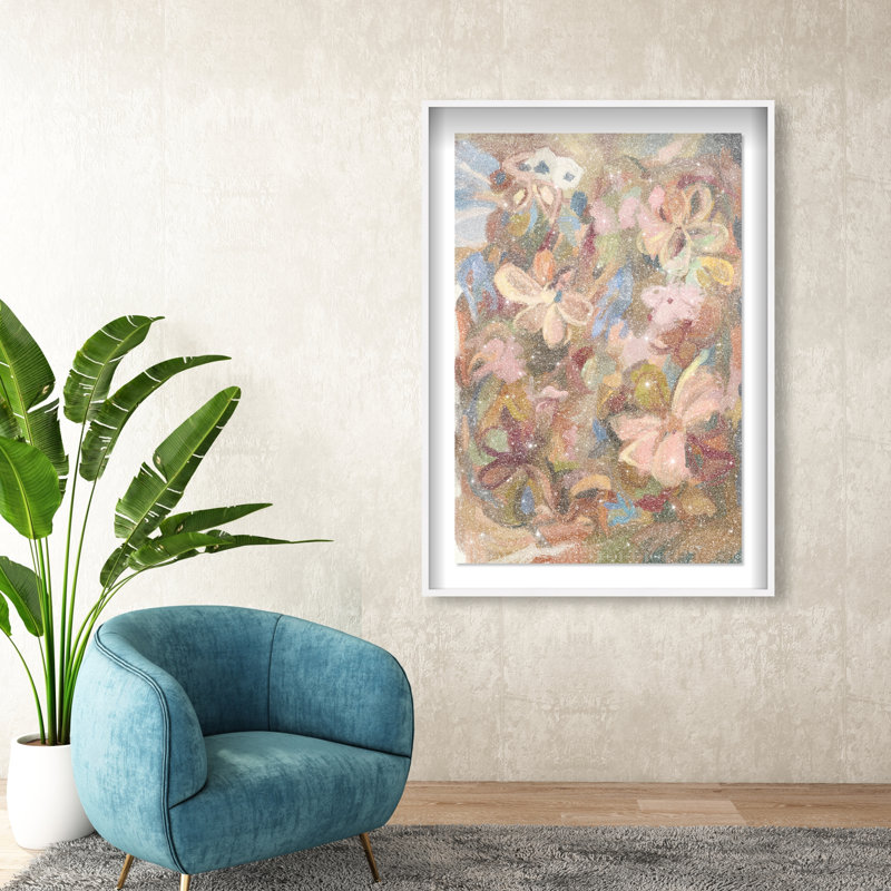 Moving Eden II Shadowbox Abstract Print by Oliver Gal, Black Frame, 10 x 15, 31.5"H x 21.5"W, White Shadowbox