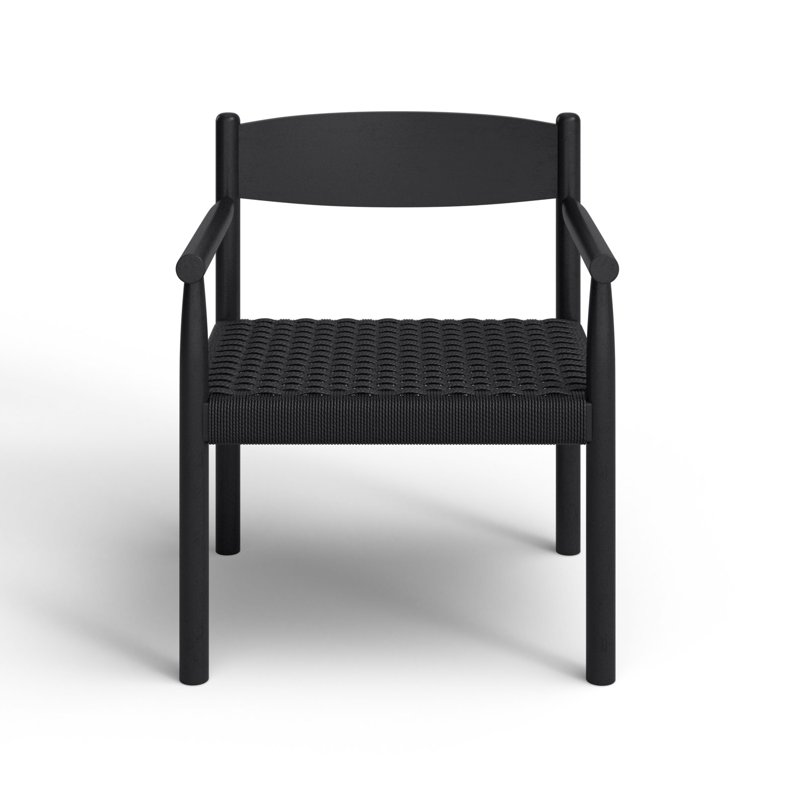 Lyydia Teak Armchair, Black
