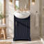 20-Inch Bathroom Vanity with Ceramic Sink, Freestanding Single Vanity Set