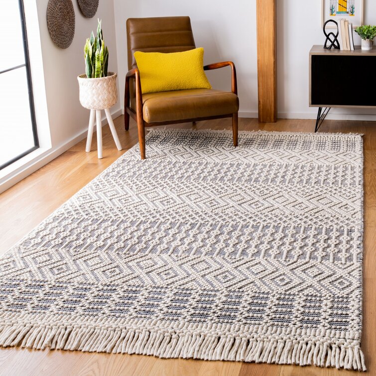 Southwestern Handmade Flatweave Ivory Area Rug Langley Street Rug Size: Rectangle 8' x 10