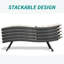 Ensemble de 2 chaises longues de patio, chaises longues d'extérieur, chaise longue en aluminium textilene avec dossier réglable