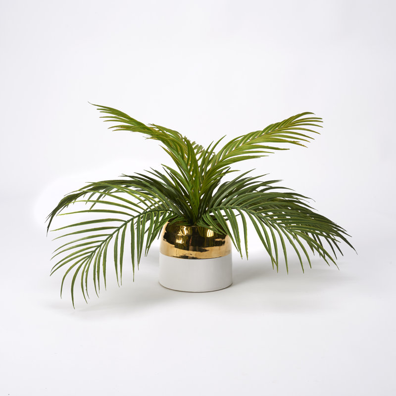 15 " H Faux Plant in Ceramic Planter