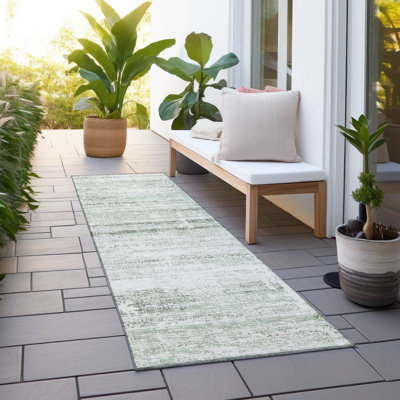 Lummus Washable Abstract Indoor / Outdoor Rug