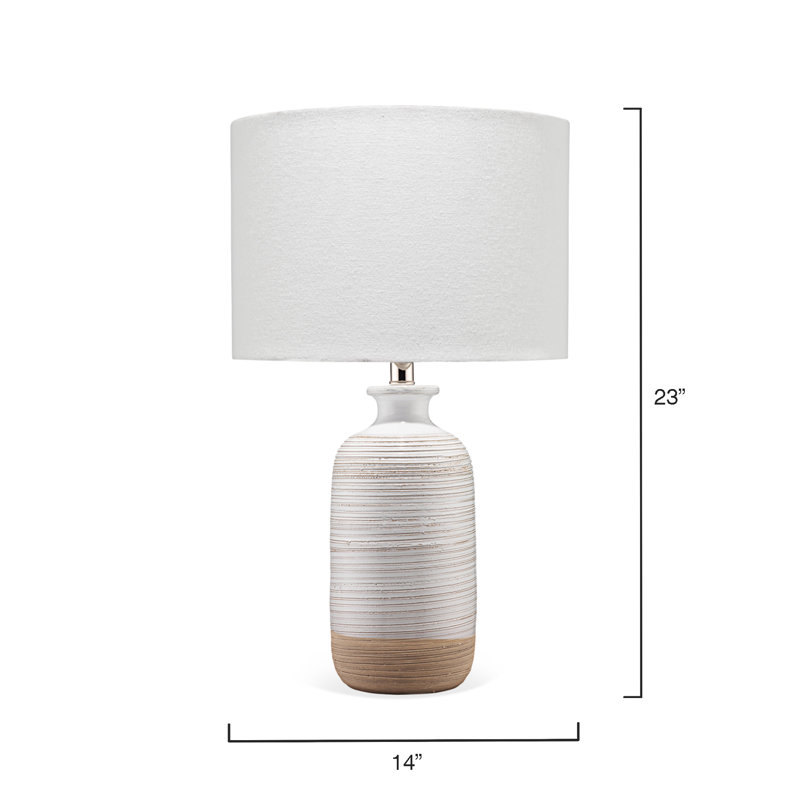 Lampe de table crème 23 po Kazuya