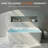 63" Rectangular Back To Wall Freestanding Soaking Solid Surface Bathtub, Matte White Stone Resin Bath Tub With Overflow & Pop-up Drain For Bathroom-126645380