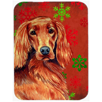 The Holiday Aisle Ashlynn Irish Setter Glass Cutting Board