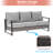 5-Piece Patio Rattan Furniture Set, All Weather Wicker w/Removable Cushion-108200487