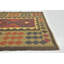 Tapis en laine rouge/vert 3 pi 6 po x 6 po one-of-kind-noué la main Lorain