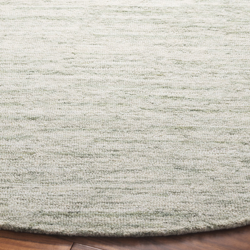 Tapis en coton touffeté à la main Vasyl, Rond 6 pi