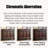 Nut-brown Solid Wood Shoe Storage Bench