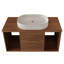 Meuble-lavabo mural moderne avec lavabo ovale en céramique et 2 tiroirs-1675651621