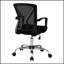 Chaise de bureau ergonomique pivotante à hauteur réglable avec dossier en filet et siège rembourré pour une expérience de travail confortable-1786514090