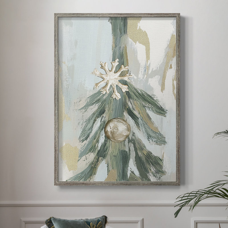 «Christmas Holiday Art» CECXL, reproduction d'art encadrée - bois massif, H 30 po x l 24 po