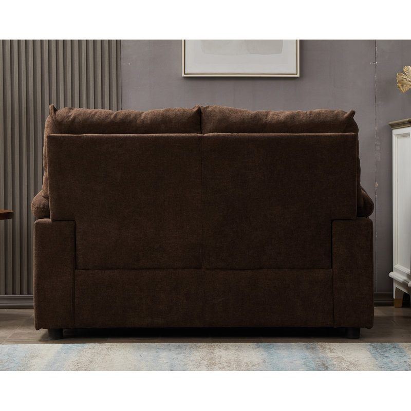 Marly Upholstered Loveseat, Blue, 36" H x 56" W x 31" D