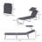 Outdoor Adjustable Folding Chaise Lounge Tanning Chair With Sun Shade-1014256280