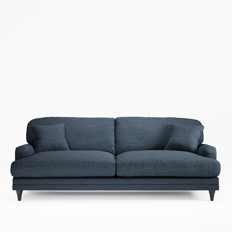 Adaku 4 Seater Sofa  , Marine, Burnished Beech
