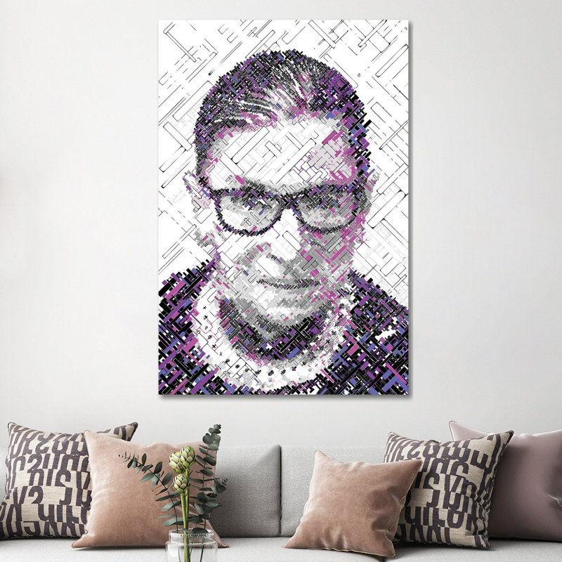 RBG 1 Piece Wrapped Canvas Wall Art, 152.5 cm H x 101.5 cm W