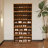 10-layer Rectangular Freestanding Bamboo Shoe Cabinet with Doors