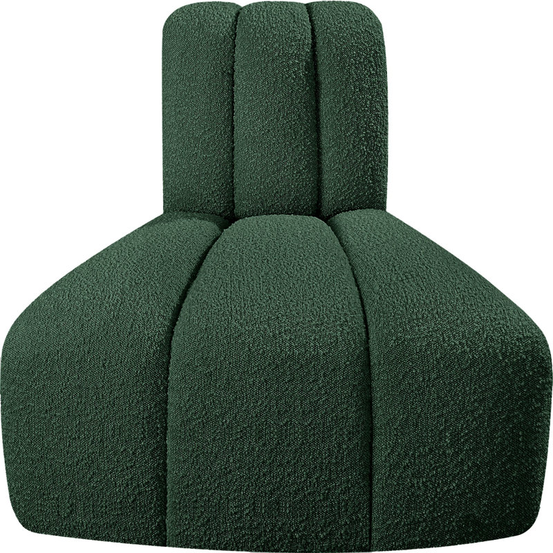 Chaise d'appoint rembourrée Hovanec, Vert