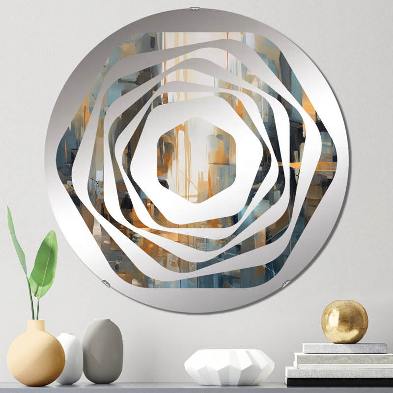 Chottu - Miroir décoratif Amorphe, 23,6 po x 23,6 po