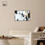 Art abstrait noir et blanc sur toile Mid Mid Century par Art Remedy-104331573-104331558