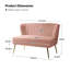 2 Seater Velvet Sofa-2132106743