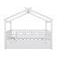 Lit double en bois avec thème de maison, lit gigogne escamotable, toit et barrière de sécurité-1204557877