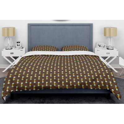 Modern & Contemporary Polyester Twill Dots Duvet Cover