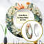 «Sabba Green White Succulents Flowers Serene Succulents I», grand miroir mural rond traditionnel, reproduction d'art en métal-1830268920